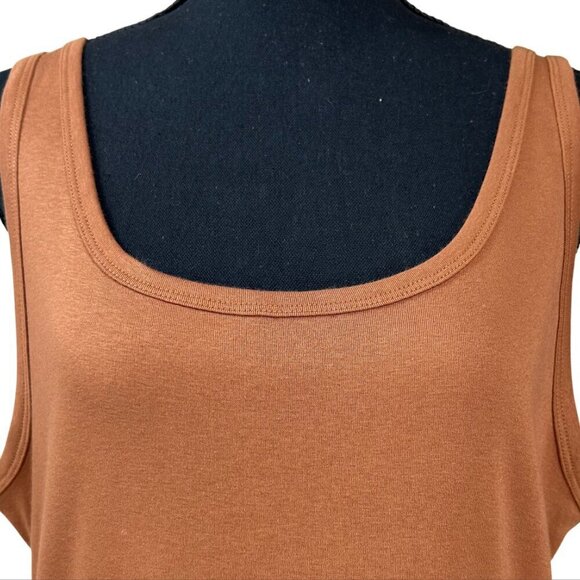 A New Day NWT Brown Slim Fit Sleeveless Tank Top Size XXL - Picture 6 of 9